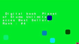 Digital book  Planet of Slums Unlimited acces Best Sellers Rank : #4