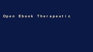 Open Ebook Therapeutic Exercise (Therapeutic Exercise Moving Toward Function) online