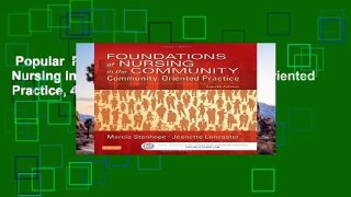 Popular  Foundations of Nursing in the Community: Community-Oriented Practice, 4e  E-book