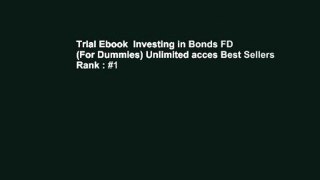 Trial Ebook  Investing in Bonds FD (For Dummies) Unlimited acces Best Sellers Rank : #1