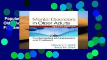 Popular  Mental Disorders in Older Adults, Second Edition: Fundamentals of Assessment and