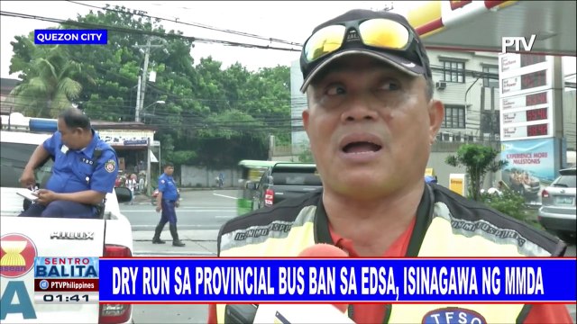 Dry run sa provincial bus sa EDSA, isinagawa ng MMDA