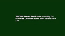 EBOOK Reader Real Estate Investing For Dummies Unlimited acces Best Sellers Rank : #3