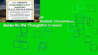 Digital book  The Most Important Thing Illuminated: Uncommon Sense for the Thoughtful Investor