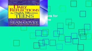 Open Ebook Daily Reflections for Highly Effective Teens online