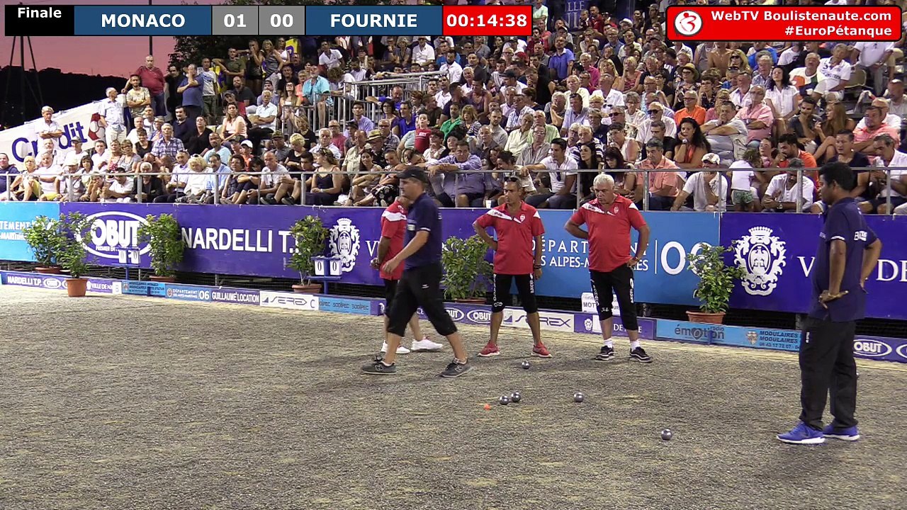Europétanque des Alpes-Maritimes 2018, la finale MONACO vs FOURNIE