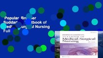 Popular  Brunner   Suddarth s Textbook of Medical-Surgical Nursing  Full