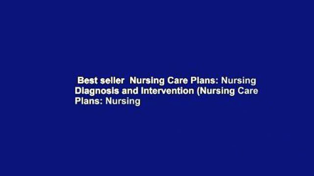 Best seller Nursing Care Plans: Nursing Diagnosis and Intervention (Nursing Care Plans: Nursing