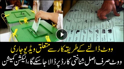 ECP releases video regarding the process of casting vote