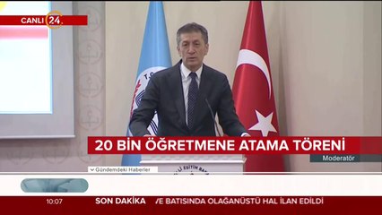#CANLIYAYIN Milli Eğitim Bakanı Ziya Selçuk konuşma yapıyor