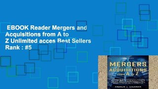EBOOK Reader Mergers and Acquisitions from A to Z Unlimited acces Best Sellers Rank : #5