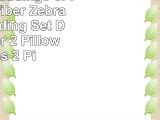Swanson Beddings 5Piece Microfiber Zebra Print Bedding Set Duvet Cover 2 Pillow Shams 2