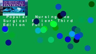 Popular  Nursing the Surgical Patient Third Edition  Full