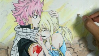 Drawing Natsu Dragneel And Lucy Heartfilia