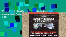 Trial Ebook  DotComSecrets Unlimited acces Best Sellers Rank : #5