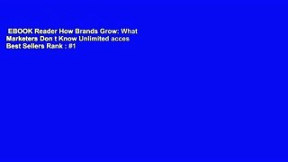 EBOOK Reader How Brands Grow: What Marketers Don t Know Unlimited acces Best Sellers Rank : #1