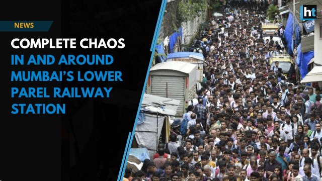 Watch | Mayhem at Mumbai’s Lower Parel station, thousands jostle to get in