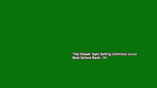 Trial Ebook  Spin Selling Unlimited acces Best Sellers Rank : #4