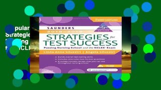 Popular  Saunders 2018-2019 Strategies for Test Success: Passing Nursing School and the NCLEX