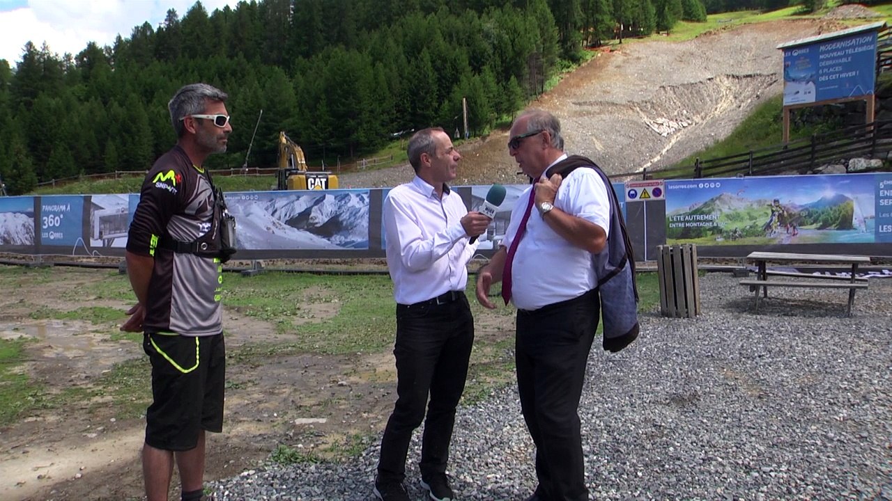 Les travaux du nouveau télésiège des Orres