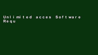 Unlimited acces Software Requirements (Developer Best Practices) Book