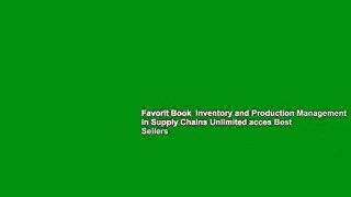 Favorit Book  Inventory and Production Management in Supply Chains Unlimited acces Best Sellers