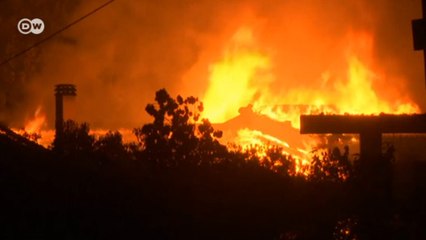 Yunanistan'da yangınlar durdurulamıyor