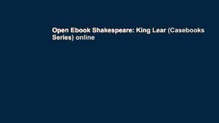 Open Ebook Shakespeare: King Lear (Casebooks Series) online