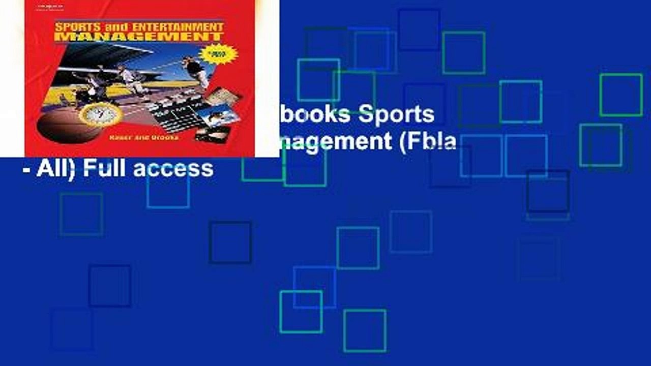 viewEbooks & AudioEbooks Sports and Entertainment Management (Fbla