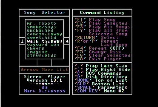 Aerosmith Walk this Way Commodore 64 Stereo Sid Player Keyboard
