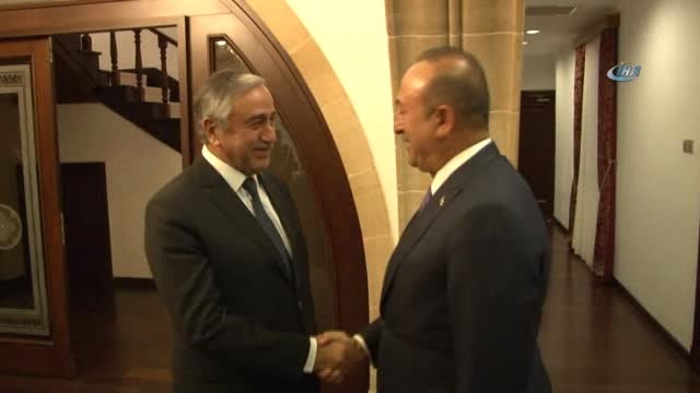 Dışişleri Bakanı Çavuşoğlu, KKTC Cumhurbaşkanı Akıncı ile Görüştü