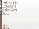 WonderHome 8 Piece Embroidered Yellow Comforter Set Luxury Queen Bedding Set Oversized