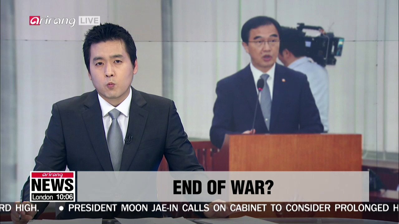 Two Koreas and U.S. could declare end of war on Korean peninsula before year end : Unification Minister