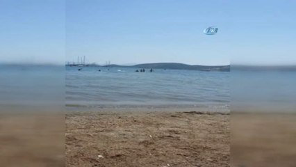 Boğulma Tehlikesi Atlatan Genci Kurtarmak İçin Seferber Oldular