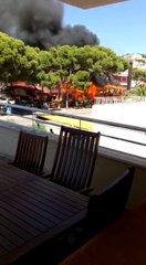 Noticia | Un aparatoso incendio destruye un restaurante en Mallorca 23/7/2018