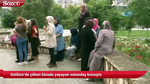 Sütlüce’de çöken binada yaşayan vatandaş konuştu: Aşağıya 3 kat iniyorlar. İnmeyin yeter dedik
