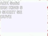 Luxurious SEVEN 7 Piece Set BLACK Solid  Plain EASTERN KING Size 4pc BED SHEET SET