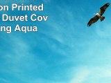 Chic Home 3 Piece Piper Chevron Printed Reversible Duvet Cover Set King Aqua
