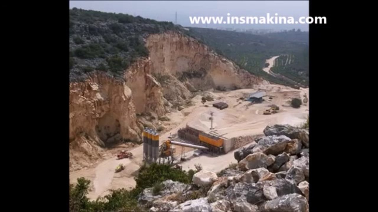 ins makina 130 m3 hour stationary concrete batching plant. sabit beton santrali