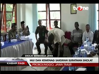 Warga Ini Melaksanakan Salat dalam Bahasa Jawa
