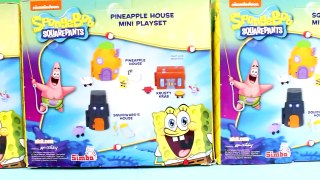 Nickelodeon Spongebob Squarepants Pineapple House Krusty Krab SquidWards Mini Playset