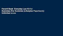 Favorit Book  Everyday Law Kit for Dummies (For Dummies (Lifestyles Paperback)) Unlimited acces