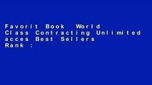 Favorit Book  World Class Contracting Unlimited acces Best Sellers Rank : #1