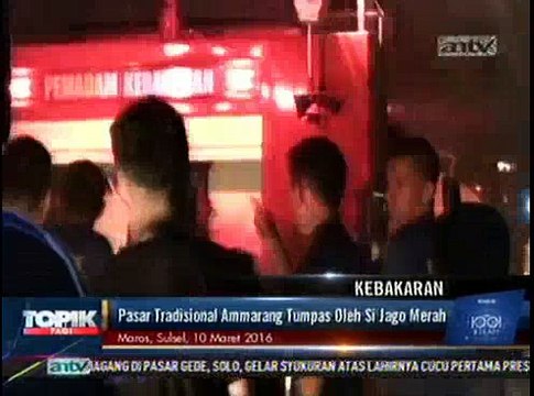 Puluhan Kios Terbakar di Pasar Tradisional