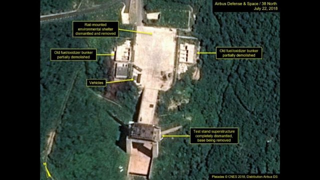 КНДР начала демонтаж полигона Сохэ