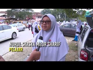 Kasut hitam  SMK Puncak Alam guna sejak tahun lalu