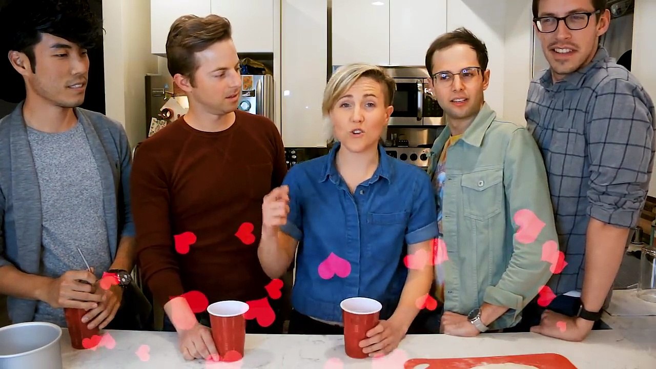 My Drunk Kitchen: Pizza Cake ft. THE TRY GUYS! (Part One. Ned)