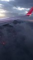 Incendies en Grèce vus d'avion par un touriste !