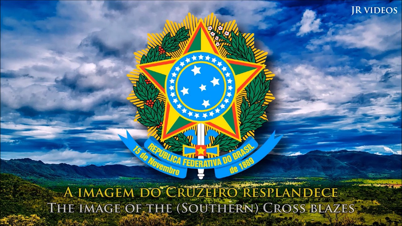 National anthem of  Brazil (PT/EN lyrics)