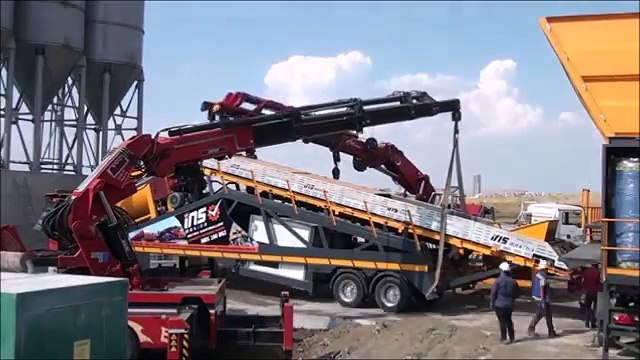 ins makina 160 m3 hour mobile concrete batching plant. Beton santrali. Centrales a beton. Beton santralleri